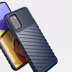 Thunder Case lankstus tvirtas atsparus dėklas TPU dėklas Samsung Galaxy A03s juodas