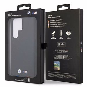 BMW BMHCS23L22PTDK S23 Ultra S918 juodas/juodas odinis dėklas Trispalvis