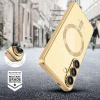 Tech-Protect MagFlex MagSafe dėklas Samsung Galaxy S25 Edge – skaidrus zelts