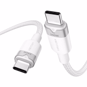 Vention USB 2.0 5A 240W 1m BK USB-C į C kabelis
