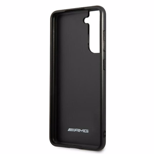AMG AMHCS21FESGSEBK чехол для Samsung S21 FE G990 чёрный Leather Debossed Lines