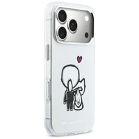Karl Lagerfeld Karl & Choupette Back MagSafe Case for iPhone 17 Pro Max - Clear