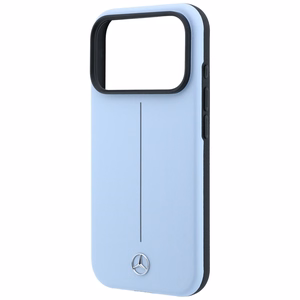 Mercedes Semi Wrap Iconic Line MagSafe odinis dėklas, skirtas iPhone 18 Pro Max / 17 Pro Max, mėlynas