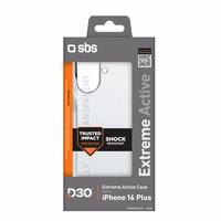 SBS Extreme Active D3O dėklas iPhone 16 Plus - permatomas