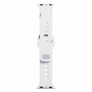 38/40/41/42 mm White (small) - 3mk Silicone Watch Strap for Apple