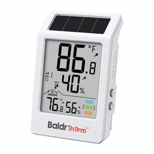 BALDRTHERM B0707 saulės energija maitinamas termohigrometras