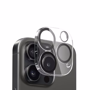 Crong Lens Shield kameros objektyvų stiklo apsauga, skirta iPhone 16 Pro / 16 Pro Max / 15 Pro / 15 Pro Max