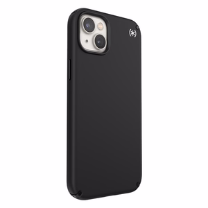 Speck Presidio2 Pro MagSafe case for iPhone 15 Plus / 14 Plus, with Microban antimicrobial protection, Black / Black / White