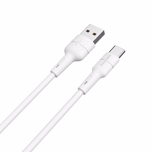 USB kabelis Borofone BX30 Type-C 1.0m silikoninis baltas