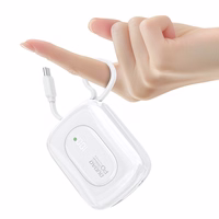 Dudao K32 22.5W 10000mAh išorinė baterija su įmontuotu USB-C / Lightning kabeliu - balta