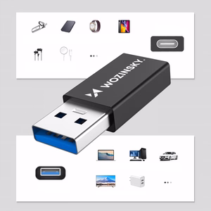 Adapteris Wozinsky (WAAC-01) iš USB į USB-C juodas