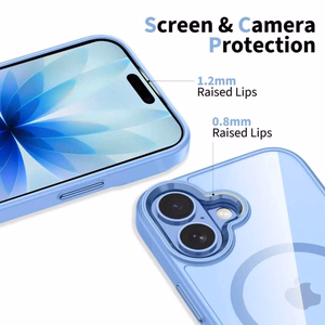 Tech-Protect MagMat MagSafe Чехол для iPhone 17 - прозрачный синий