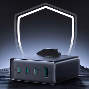 GaN įkroviklis JK Joyroom JR-TCG05UK 140W 3x USB-C USB-A + USB-C / USB-C kabelis 240W 1,2 m