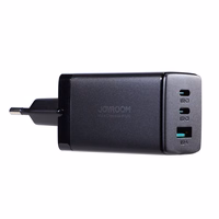 Įkroviklis Joyroom JR-TCG01 65W GaN 2xUSB-C/USB-A + USB-C to USB-C cable 1.2m juodas