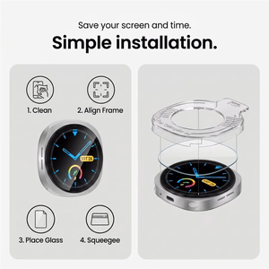 Tech-Protect Easy Set+ 2-Pack Tempered Glass for Samsung Galaxy Watch Ultra 40mm
