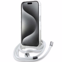 Karl Lagerfeld Crossbody IML Karl Head Magnetinis dėklas telefonui iPhone 15 Pro Max - permatomas