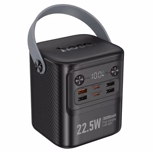 Išorinė baterija Power Bank Hoco J152 22.5W+PD20W 80000mAh juoda