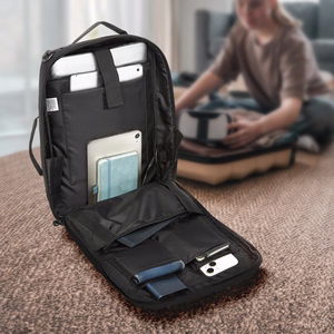 Wozinsky Premium 15,6'' nešiojamojo kompiuterio kuprinė / krepšys su dirželiu - juoda