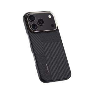 Benks Montage magnetinis Armor Air Kevlar dėklas su metaliniu rėmeliu 600D+1500D (MB69) Iphone 17 Pro telefonui juodas