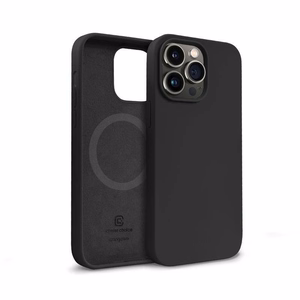 Crong Color Cover Magnetic dėklas, skirtas iPhone 14 Pro Max, suderinamas su MagSafe, juodas