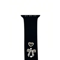 Pin Charms rinkinys laikrodžio dirželiams lankas sidabrinė