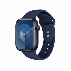 Crong Liquid dirželis, skirtas Apple Watch 44 / 45 / 46 / 49 mm, tamsiai mėlynas