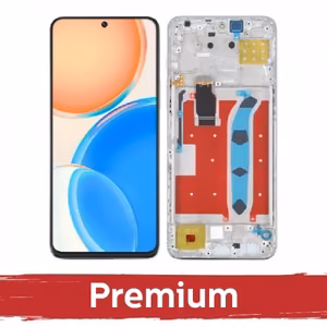 LCD ekranas suderinamas su Huawei Honor X8 (4G) su rėmeliu / sidabrinis / OEM