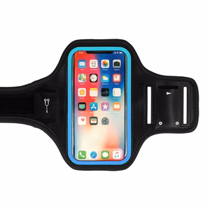 Armbandas SLIM Tipo 2 dėklas Iphone 13/13Pro/14/14 Pro/15/15Pro/16/16 Pro/Samsung S21/S22/S23/S24 (5,5 colio) juodas-mėlynas