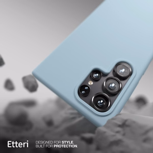 Силиконовый чехол Etteri Mag для Samsung Galaxy S25 Ultra голубой