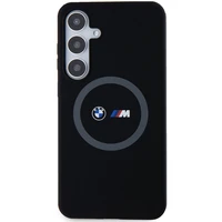 BMW M Silikoninis spausdintas žiedas Magnetinis dėklas telefonui Samsung Galaxy S24+ - juodas