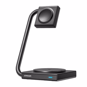Беспроводное зарядное устройство Joyroom "JR-WQN05 2in1" чёрный 15W (для iPhone / Apple Watch)