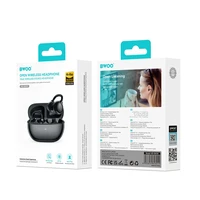 BWOO Bluetooth ausinės BW39 TWS for running juodas