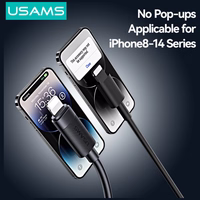 Laidas USAMS U94 12W Lightning į USB-A 1m juodas