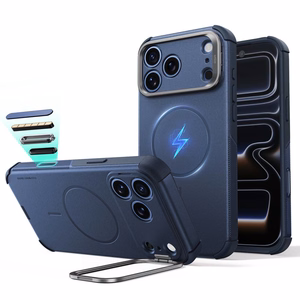 ESR Cyber Tough Kickstand MagSafe dėklas, skirtas iPhone 18 Pro / 17 Pro, tamsiai mėlynas