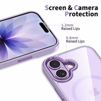 Tech-Protect MagMat MagSafe dėklas iPhone 17 skaidrus violetinis