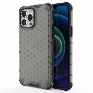 Honeycomb Case броневой чехол с TPU бампером для iPhone 13 Pro Max чёрный