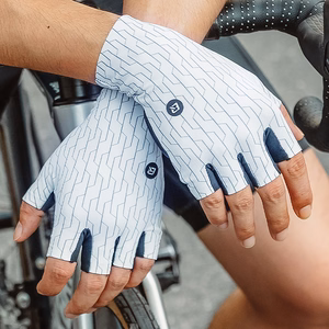 Rockbros Road Cycling Gloves Size: M - Black and White