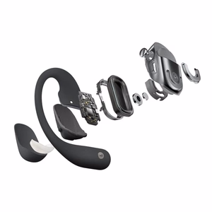 SHOKZ OpenFit 2+ ausinės belaidės ausies kabliukas, į ausį skambučiams/muzikai Bluetooth juodos