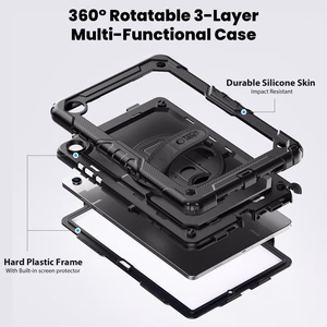 Tech-Protect Solid deklas Samsung Galaxy Tab A9+ / A11+ Plus 11.0 X210 / X215 / X216 / X230 / X235 / X236 - Juodas