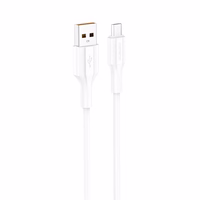 FONENG laidas XS01 Micro USB 2.1A 1M baltas