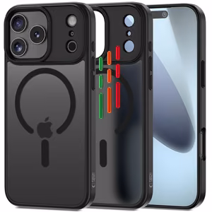 Tech-Protect MagMat XT 4-rinkinys Magnetinis dėklas telefonui iPhone 17 Pro - Matinis juodas