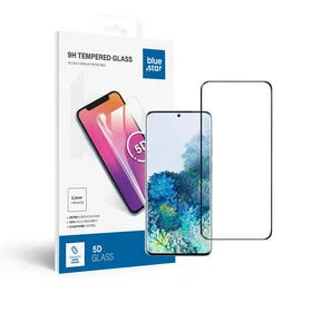 Apsauginis stiklas Blue Star - SAMSUNG Galaxy S20+ pilnas paviršius (pilnas klijavimas/draugiškas dėklui) - juodas Apsauginis stiklas Blue Star