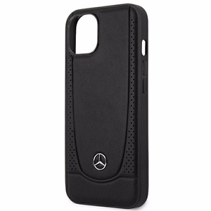 Mercedes MEHCP14MARMBK iPhone 14 Plus 6.7 "juodas / juodas kietasis dėklas odinis Urban