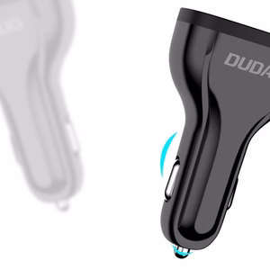 Automobilinis įkroviklis Dudao R7S QC3.0 Quick Charge 18W juodas (jungtys: 3xUSB)