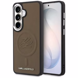Karl Lagerfeld Embossed Ring Initials MagSafe case for Samsung Galaxy S26+ - brown