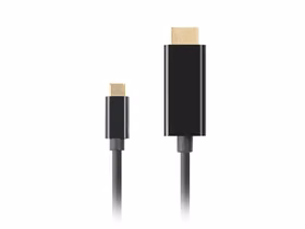LANBERG KABELIS USB-C(M)->HDMI(M) 1M 4K 60HZ JUODAS