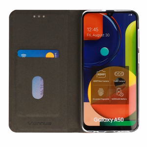 Vennus SENSITIVE knyginis dėklas telefonui Samsung Galaxy S20 Ultra mėlynas