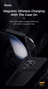 Benks Magnetinis Armor Pro Kevlar dėklas telefonui Samsung Galaxy S24 Plus (0041) 600D (m) - juodas