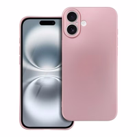 METALLIC dėklas telefonui IPHONE 16 Plus rožinis