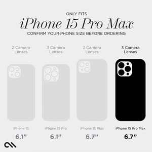 Case-Mate Shimmer MagSafe dėklas, skirtas iPhone 15 Pro Max, vaivorykštinis